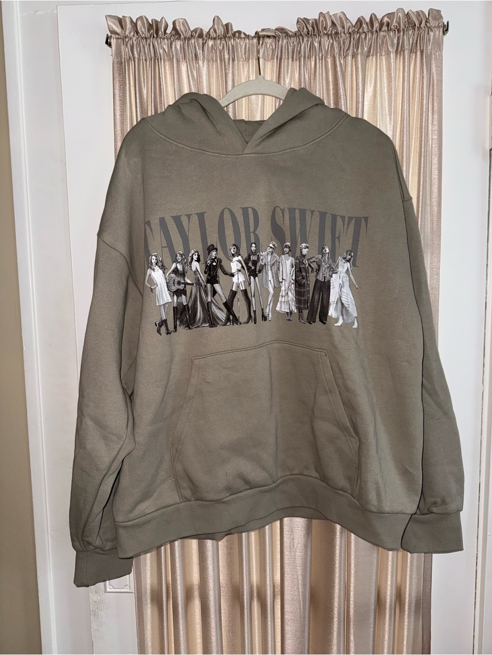 Taylor Swift TTPD Eras Beige Hoodie